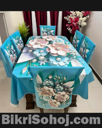 Original 3D Printed Dining Chair Table Cover  6pis combo set